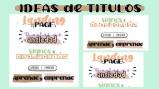 TITULOS BONITOS EN WORD  apuntes digitales [upl. by Htiduj]