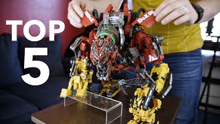 Ranking MY TOP 5 FAVORITE TRANSFORMERS figures [upl. by Jonell]