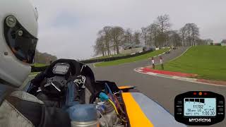 Cadwell Park Race 2 April 2018 Sam Moss 31 125 Open Superkart [upl. by Oiramad]