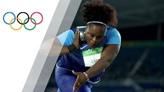 USAs Carter outthrows for Shot Put gold [upl. by Schinica]