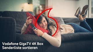 Senderliste sortieren  Vodafone GigaTV 4K Box  tvhilfe​ [upl. by Allenad741]