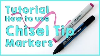 Tutorial How to use Chisel Tip Markers [upl. by Kirshbaum]