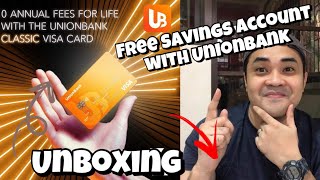 UNIONBANK FREE SAVINGS ACCOUNT  DEBIT CARD UNBOXING  Jaden Yael [upl. by Alsworth333]