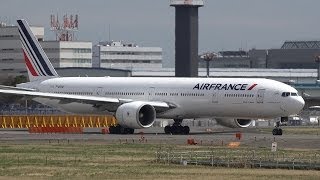 Air France Boeing 777300ER FGSQA Takeoff from NRT 16R [upl. by Hercule]