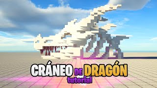 TUTORIAL MINECRAFT CRÁNEO DE DRAGÓN [upl. by Gaskill]