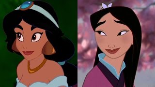 Disney Doppelgängers Jasmin amp Mulan [upl. by Aivuy]