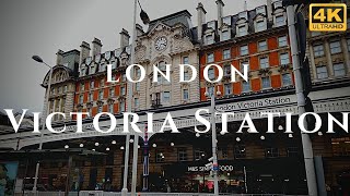 London Victoria Station Walk Through England 4K [upl. by Adnouqal230]