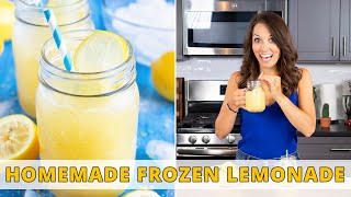 Homemade Frozen Lemonade  Only 3 Ingredients [upl. by Stanislaw]