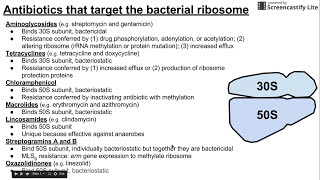 Antibiotics that target bacterial ribosomes [upl. by Layap354]