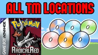 All TM Locations  Pokemon Radical Red [upl. by Ades]