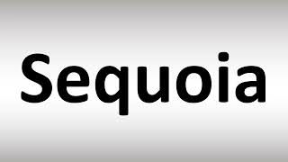 How to Pronounce Sequoia [upl. by Aerdnek]