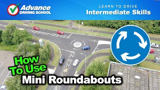 How To Use A MiniRoundabout  Learn to drive Intermediate skills [upl. by Ahselef]