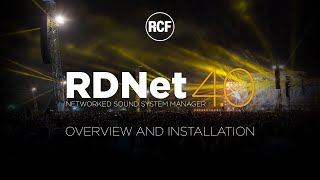 RCF RDNet 4 Overview and Installation [upl. by Llenrub]