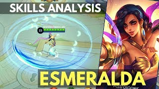 ESMERALDA  NEW MAGE TANK HERO SKILL AND ABILITY ANALYSIS  Mobile Legends [upl. by Klinger]