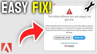 How to Stop Adobe Genuine Service Alert  Full Guide [upl. by Ochs]