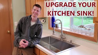 Upgrade Your Kitchen Sink DIY Replacement [upl. by Ecraep]