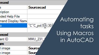 Automating tasks using Macros in AutoCAD [upl. by Adnahsar]