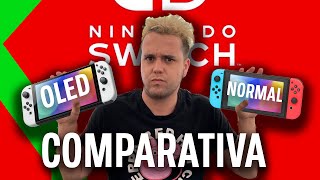 NINTENDO SWITCH OLED VS NORMAL COMPARAMOS la NUEVA HÍBRIDA de NINTENDO [upl. by Tyika]