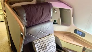 Singapore Airlines Boeing 777300ER Business Class Seat Tour [upl. by Rhodes]