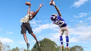 ODELL BECKHAM ONE HANDED CATCH CHALLENGE [upl. by Sondra]