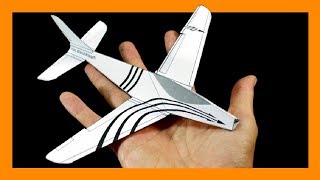 Como hacer un AVION DE PAPEL en 3d para IMPRIMIR que Vuele Mucho GRATIS [upl. by Novelia460]