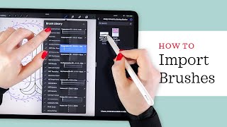 How to Install Brushes amp Files in Procreate  Easy Steps [upl. by Micheal]