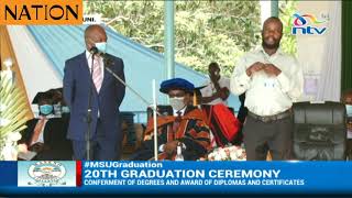 Kisumu Deputy Governor Mathew Owilis FULL SPEECH on the 20th Graduation ceremony of Maseno Uni [upl. by Ortrud684]