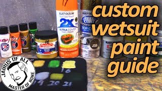 Painting Neoprene  The Definitive Guide To Custom Painting A Wetsuit [upl. by Lustig]