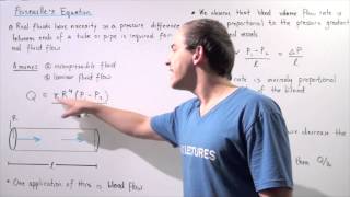 Poiseuilles Equation and Blood Flow [upl. by Graham]