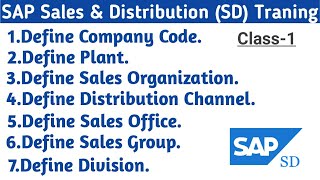 SAP SD Enterprises Structure Part 1  SAP SD Training [upl. by Dix]