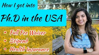 How to get into PhD in the USA as an International Student  Full Funding  Stipend [upl. by Svensen589]