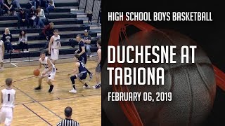 1819 Boys Basketball  Duchesne at Tabiona [upl. by Eladnyl]