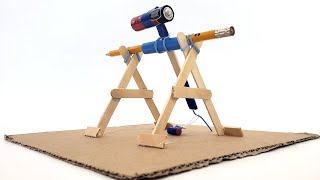 Build a Mini Trebuchet  STEM Activity [upl. by Alleram742]