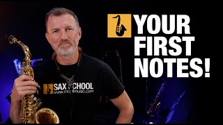 Saxophone Lesson  Beginner Saxophone  First Notes [upl. by Eartha]