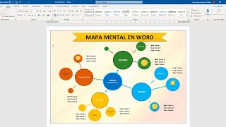 Como hacer un MAPA MENTAL en WORD [upl. by Nikola]