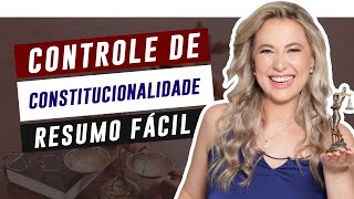 CONTROLE de CONSTITUCIONALIDADE resumo fácil de entender  Cíntia Brunelli [upl. by Scheer]