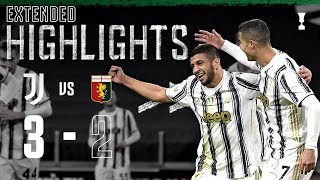 Juventus 32 Genoa  Rafia Debut Winner in Extra Time  EXTENDED Highlights [upl. by Kyrstin]