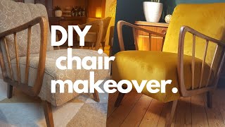 DIY Sessel neu beziehen  Chair makeover [upl. by Eboj415]