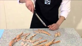 How to prepare Langoustines Nephrops  102 [upl. by Karlee]