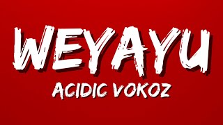 Acidic Vokoz  Weyayu Where Are You Lyrics [upl. by Nodle548]