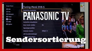 Panasonic TV Sender Sortieren Tutorial [upl. by Nakhsa]