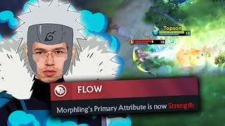 How Topson plays the NEW MORPHLING MID🌊 [upl. by Eitirahc226]