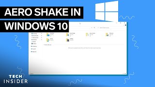 How To Use Aero Shake In Windows 10 [upl. by Trudie2]