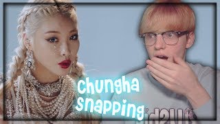 reacting to CHUNG HA Snapping [upl. by Gere]