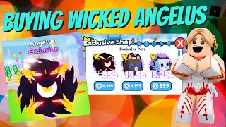 Buying New Pet WICKED ANGELUS and SOCK CAT in Pet Simulator X  Roblox [upl. by Refinne]