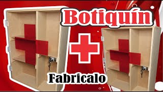 Como hacer BOTIQUIN DE PRIMEROS AUXILIOS en madera o caja de medicamentos  first aid kit [upl. by Esalb]