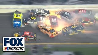 All of the crashes from the 2019 Daytona 500  NASCAR on FOX [upl. by Wernda]