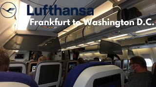 The Lufthansa Experience Airbus A340300 Economy from Frankfurt to Washington DC [upl. by Gustin]