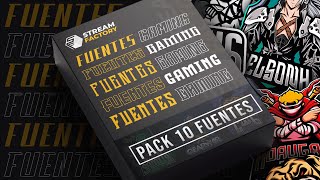 PACK de Tipografías ESPORTS  Font Gaming  GRATIS 2021 [upl. by Alisia861]