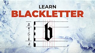 EASY Gothic Calligraphy Alphabet Tutorial  Learn Blackletter [upl. by Akemat]